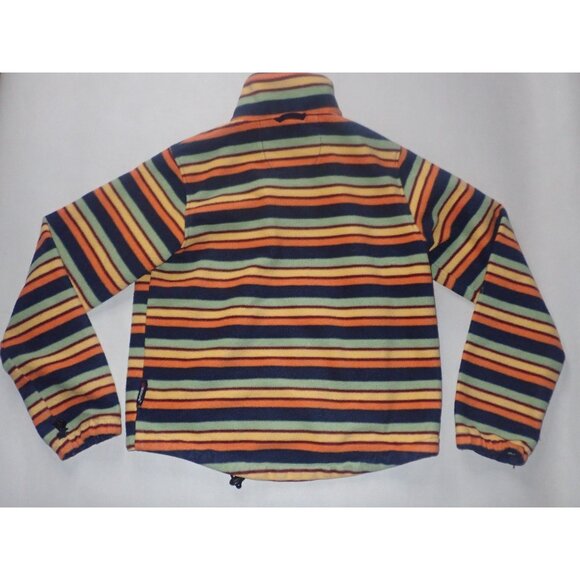 Eous Fleece Jacket Child XL Stripe Equestrian Horse Barn coat liner - Picture 7 of 8